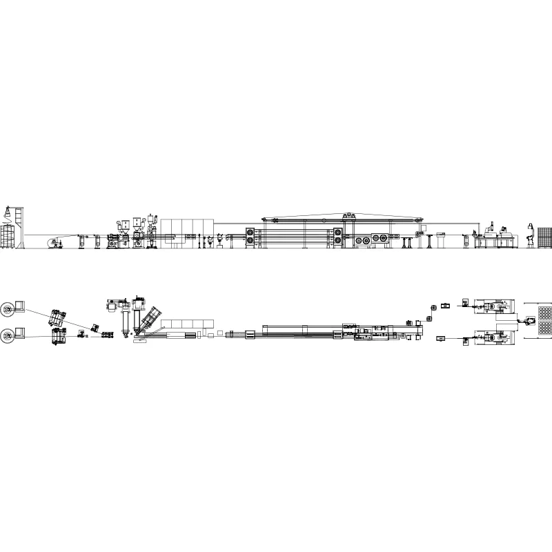 Automated Wire and Cable Extrusion Line with PLC Temperature Control
